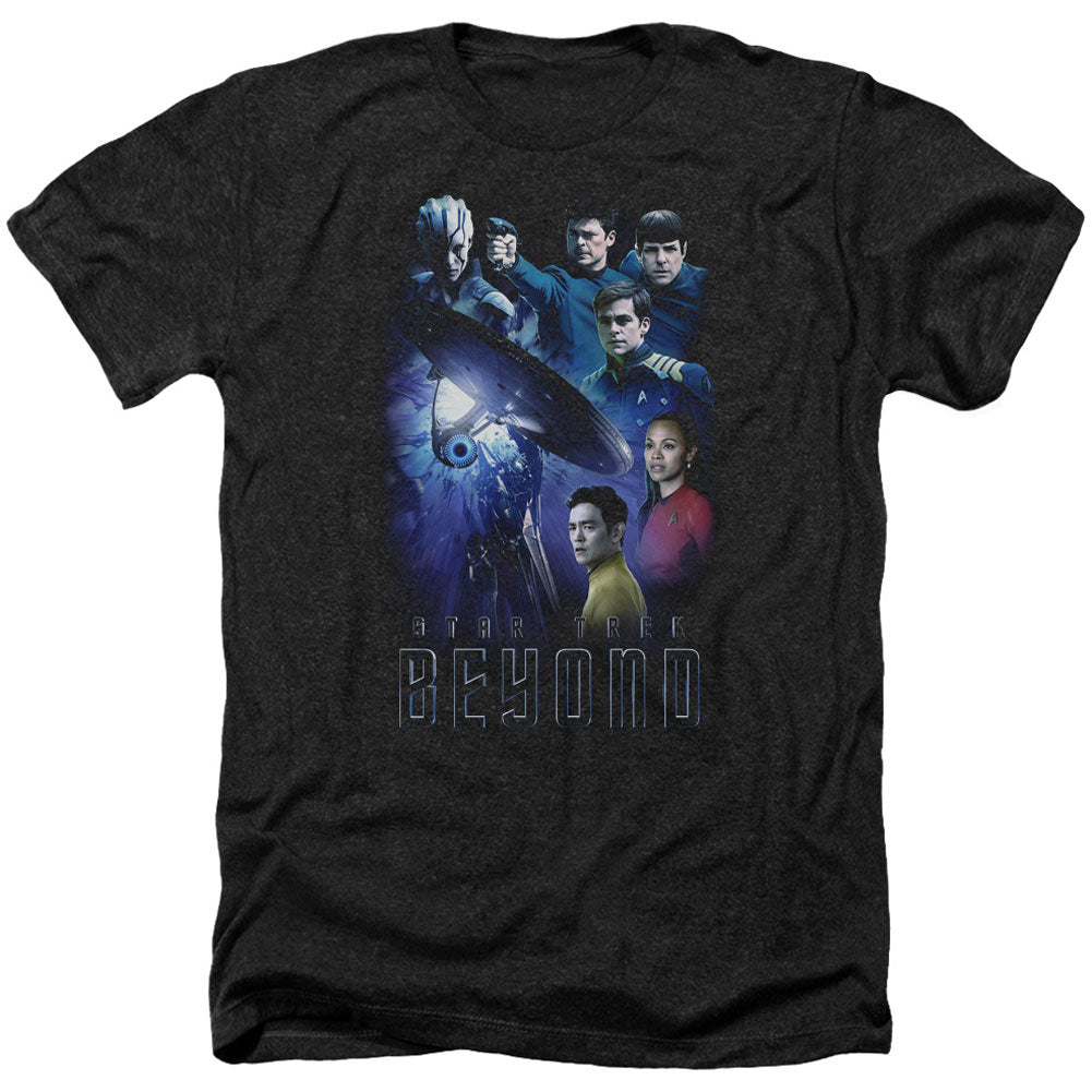 Star Trek Beyond Cast Adult Heather 40% Poly T-shirt