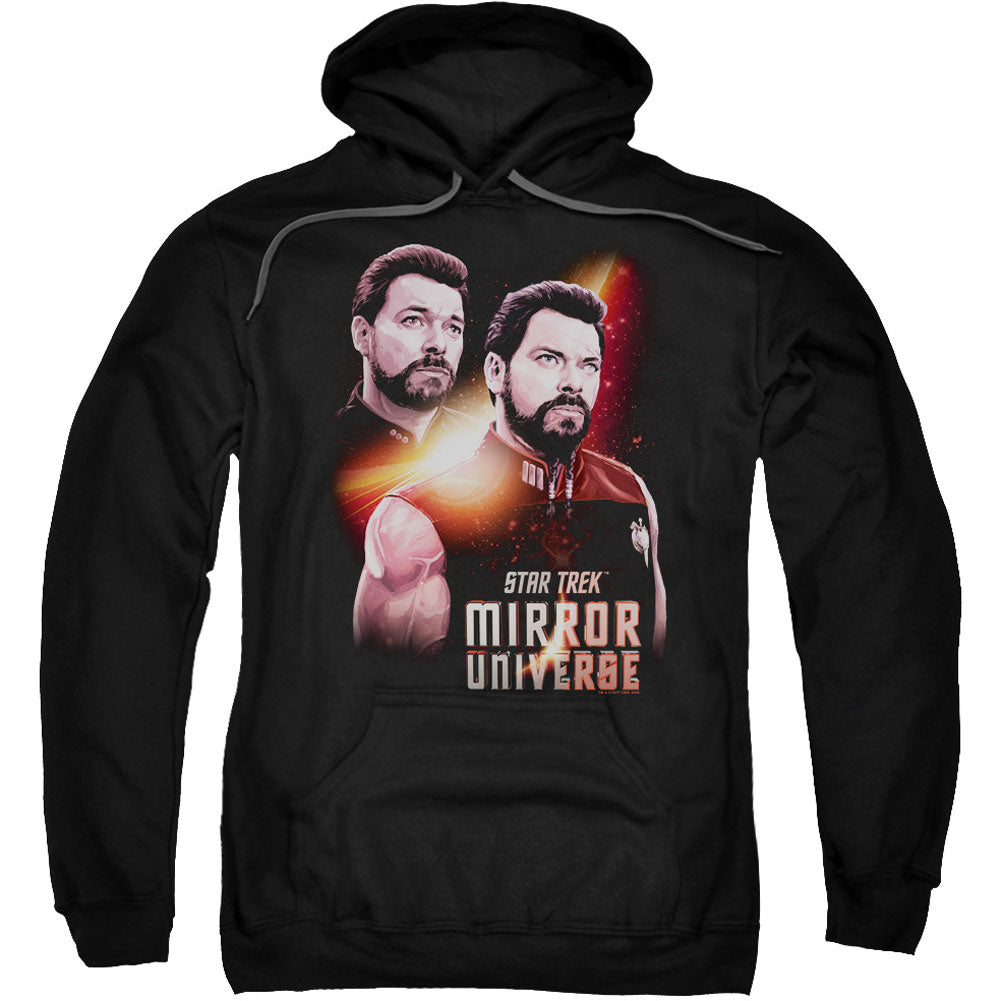 Star Trek Mirror Riker Adult 25% Poly Hooded Sweatshirt