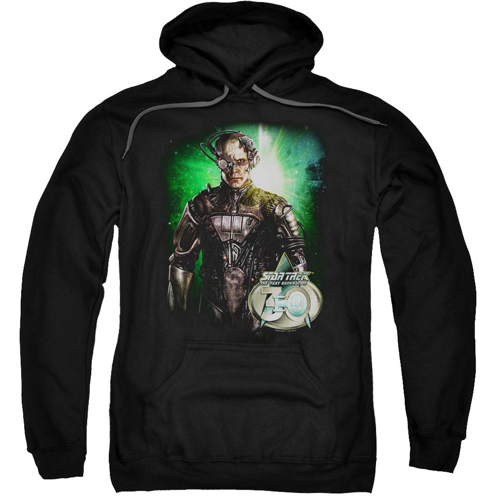 Star Trek Borg 30 Adult 25% Poly Hooded Sweatshirt