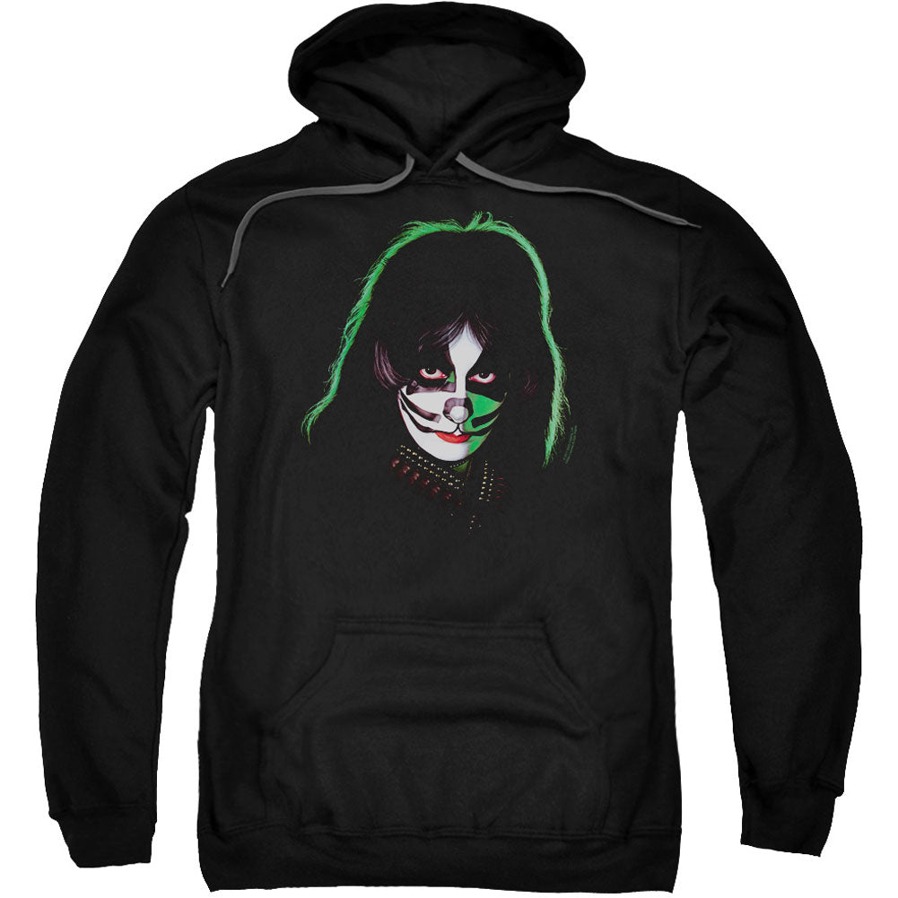 KISS Peter Criss Cover Adult 25% Poly Hooded Sweatshirt