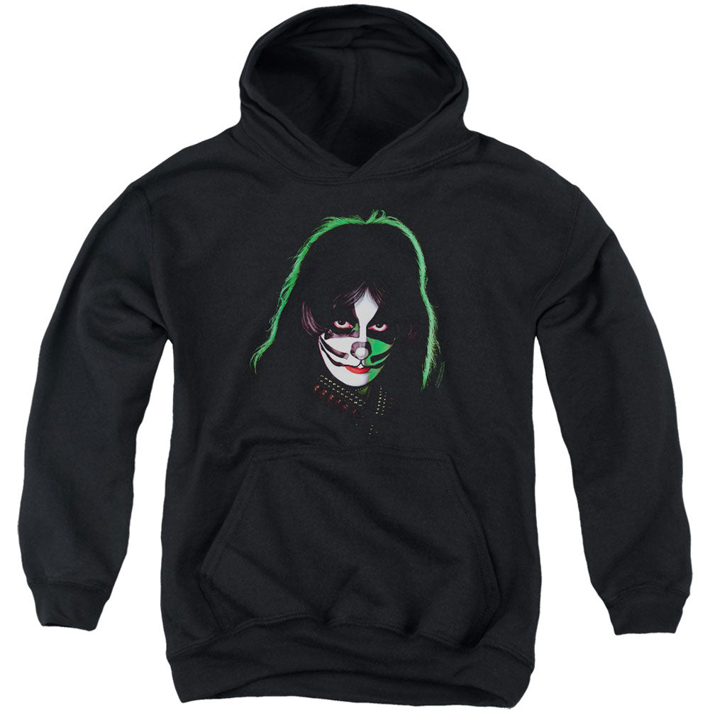 Peter Criss Cover Youth 50% Poly Hooded Sweatshirt