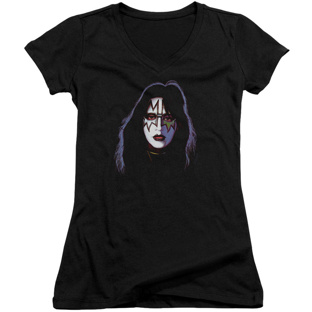 Ace Frehley Cover V-Neck Junior Top