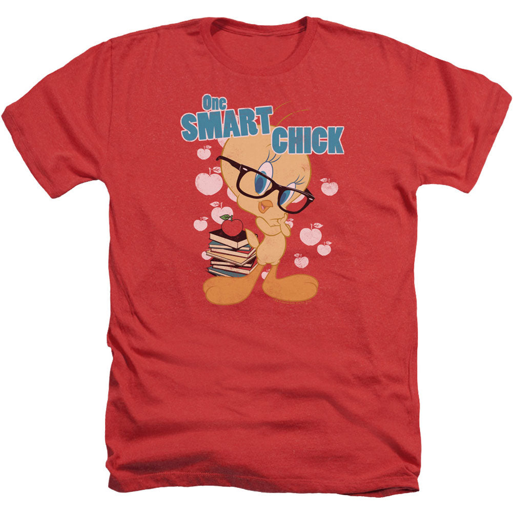 Looney Tunes One Smart Chick Adult Heather 40% Poly T-shirt