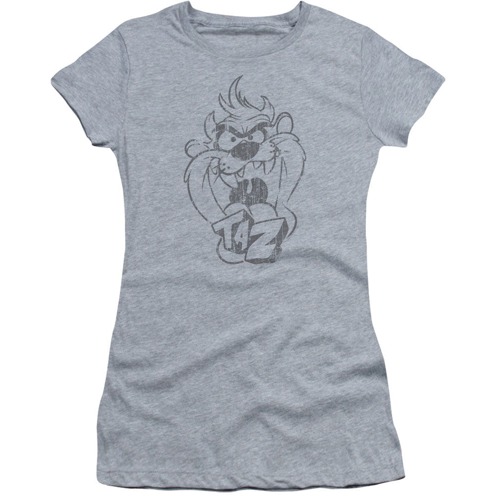 Faded Taz Cap Sleeve Junior Top