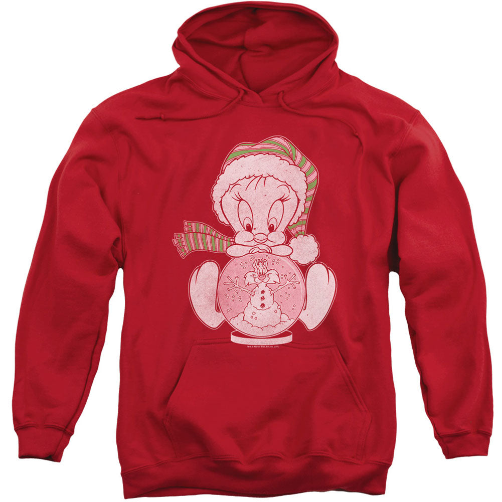 Looney Tunes Tweey Globe Adult 25% Poly Hooded Sweatshirt