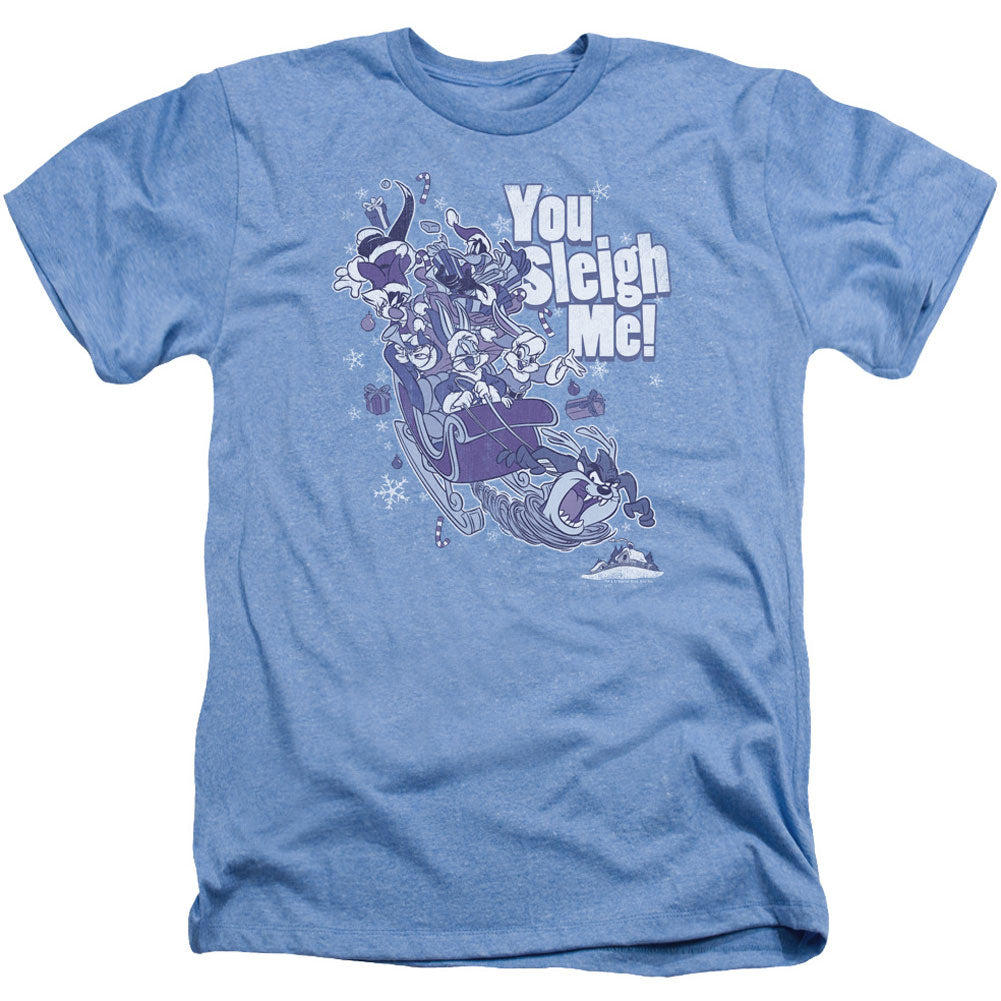 Looney Tunes You Sleigh Me Adult Heather 40% Poly T-shirt