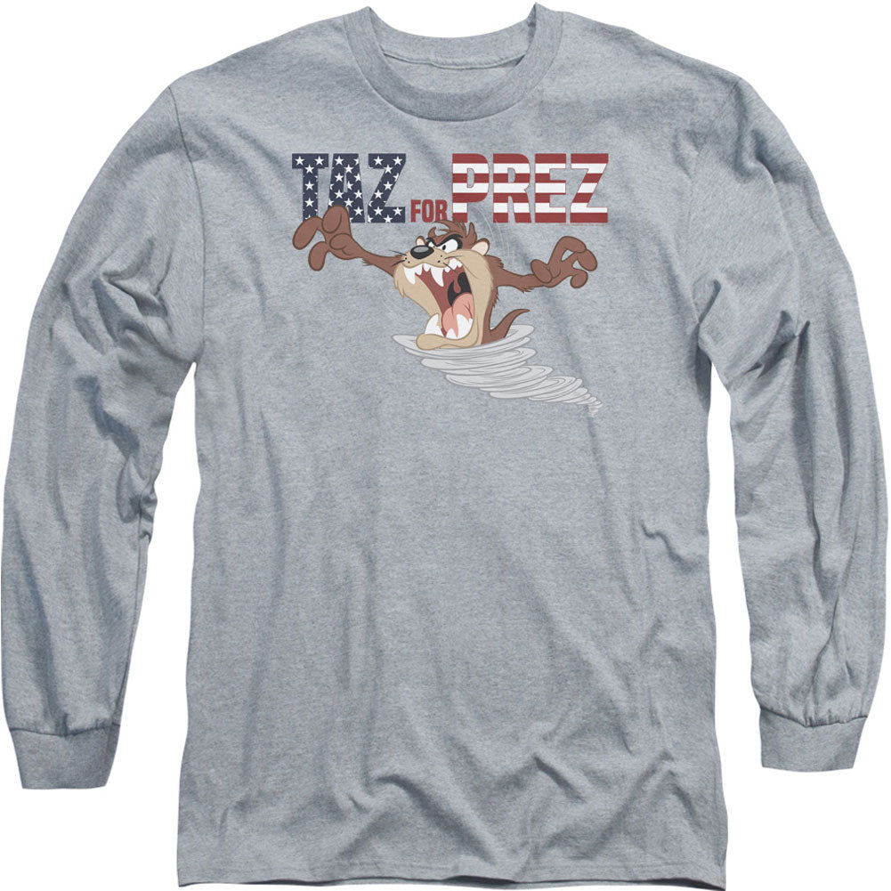 Looney Tunes Taz For Prez 3 Long Sleeve