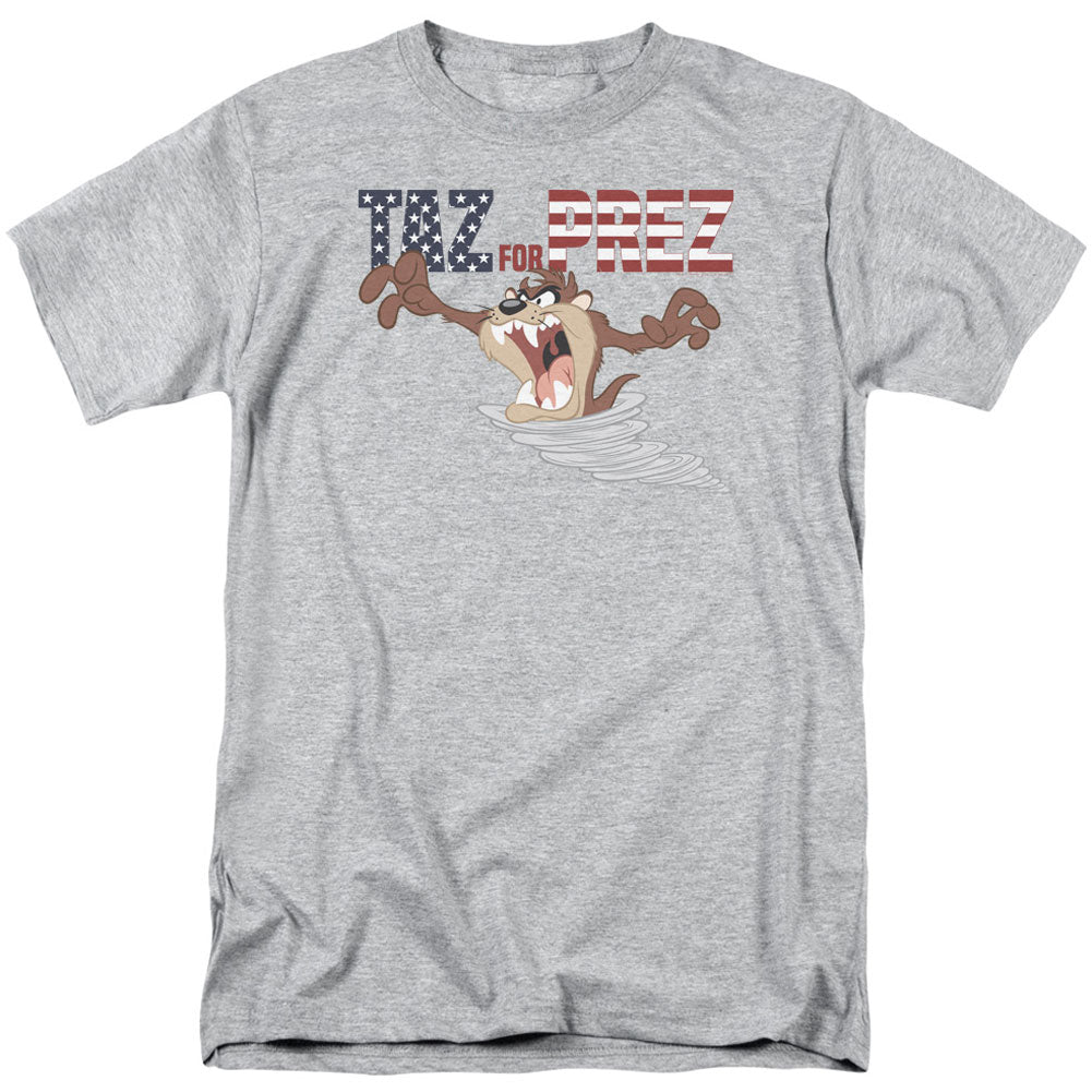 Looney Tunes Taz For Prez 3 Adult T-shirt
