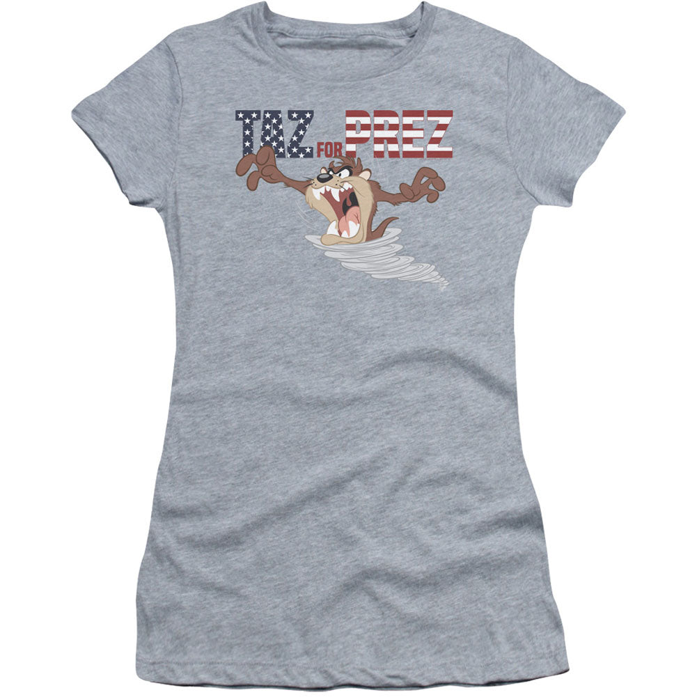 Looney Tunes Taz For Prez 3 Cap Sleeve Junior Top