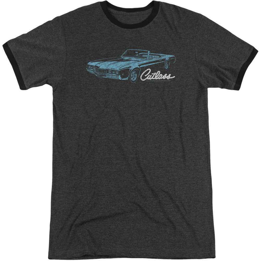 Oldsmobile 68 Cutlass Adult Ringer T-shirt