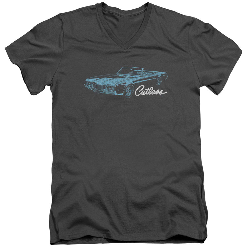 Oldsmobile 68 Cutlass Adult V-Neck Slim Fit T-shirt