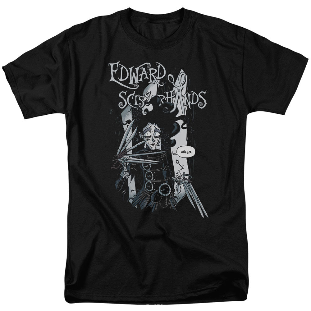Edward Scissorhands Hello Adult T-shirt