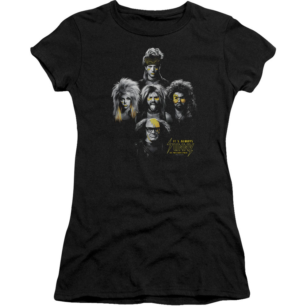 Its Always Sunny In Philadelphia Rocker Heads Cap Sleeve Junior Top