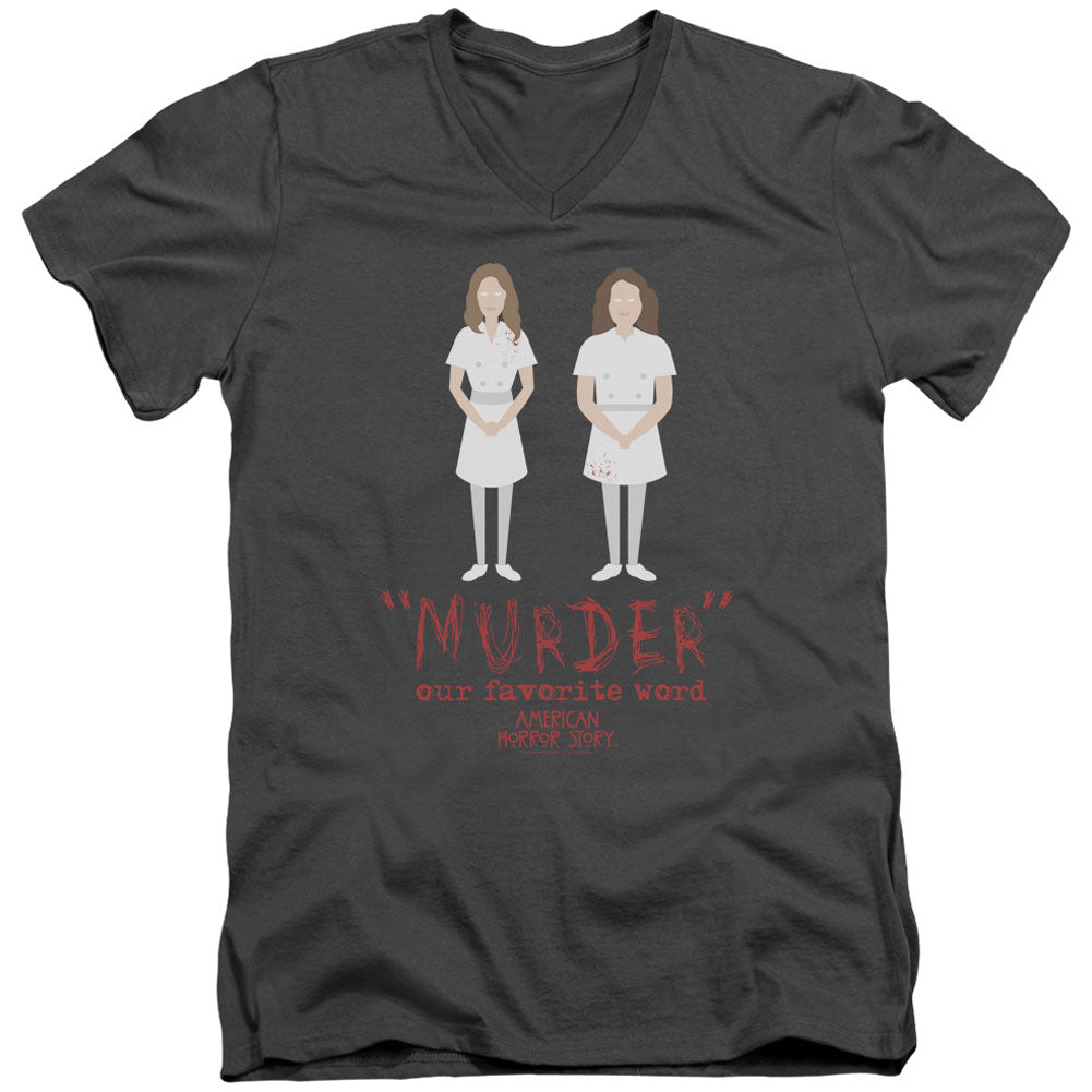 American Horror Story Murder Adult V-Neck Slim Fit T-shirt