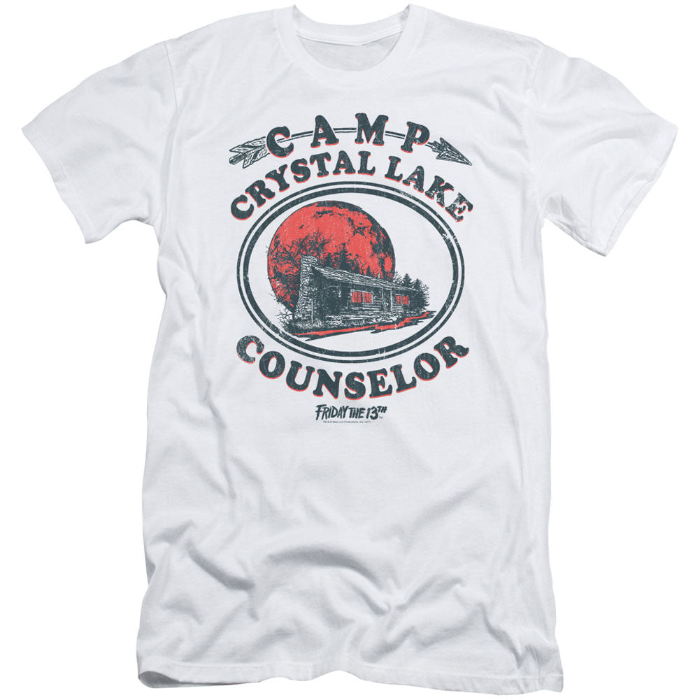Friday The 13th Camp Counselor Adult Slim Fit Slim Fit T-shirt