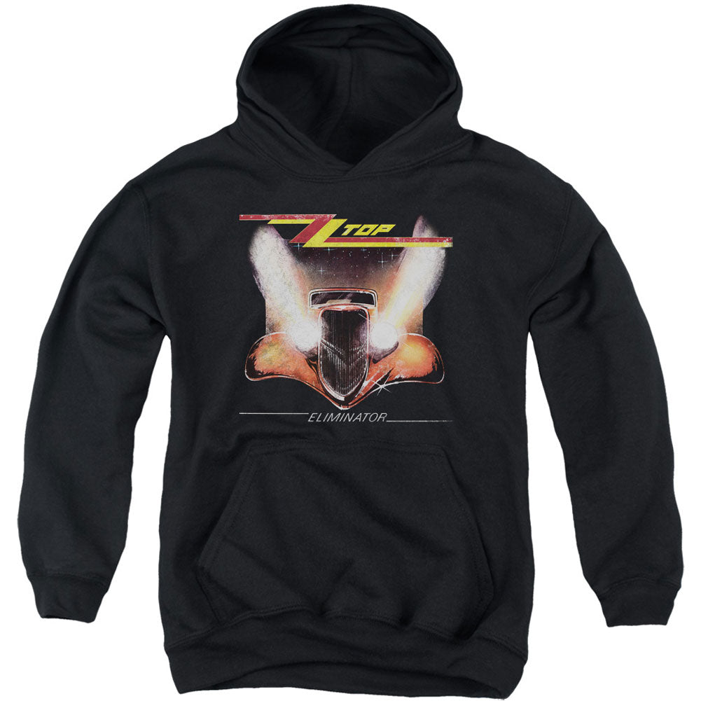 ZZ Top Eliminator Cover Youth 50% Poly Hooded Sweatshirt