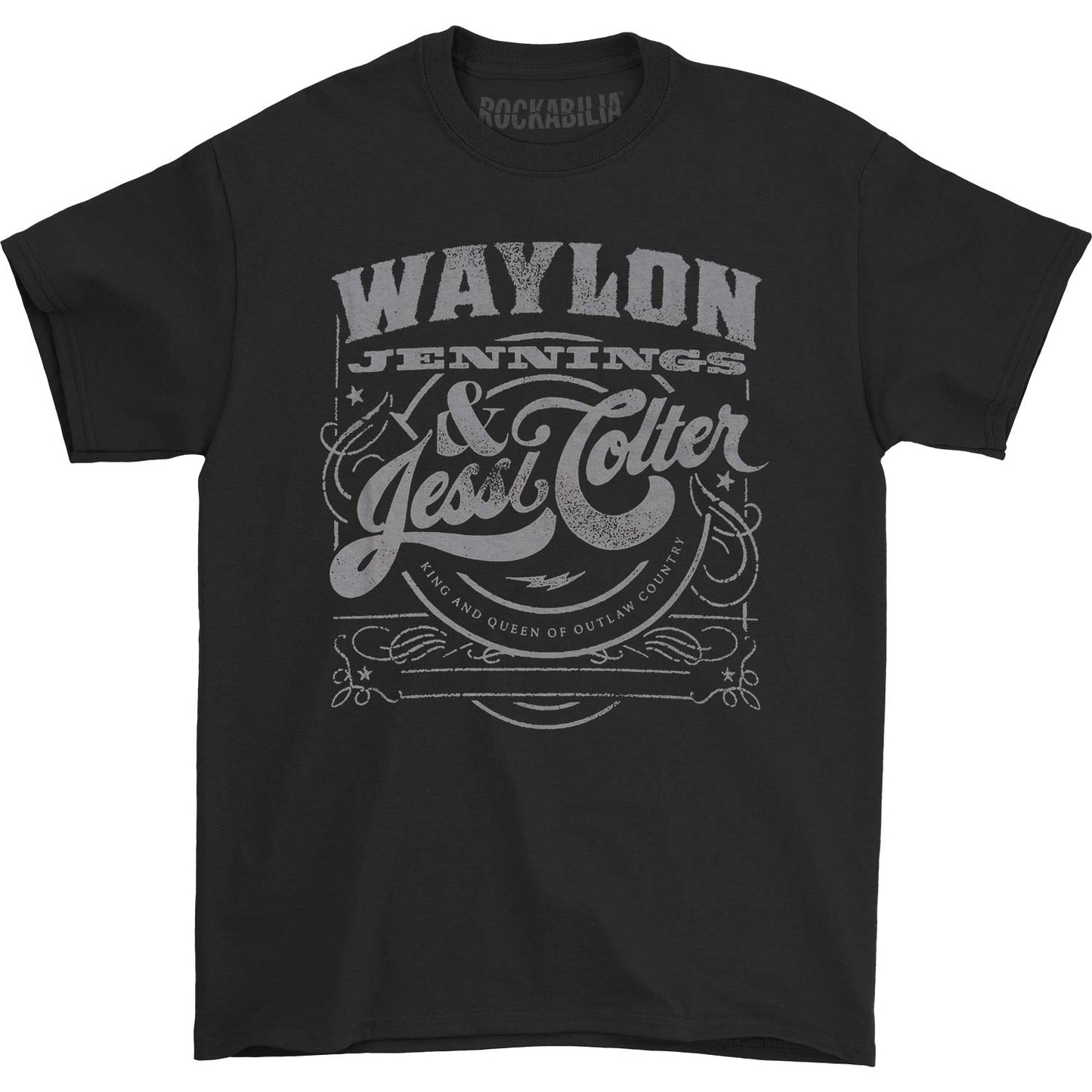 Waylon Jennings Waylon Jennings & Jessi King & Queen Tee T-shirt
