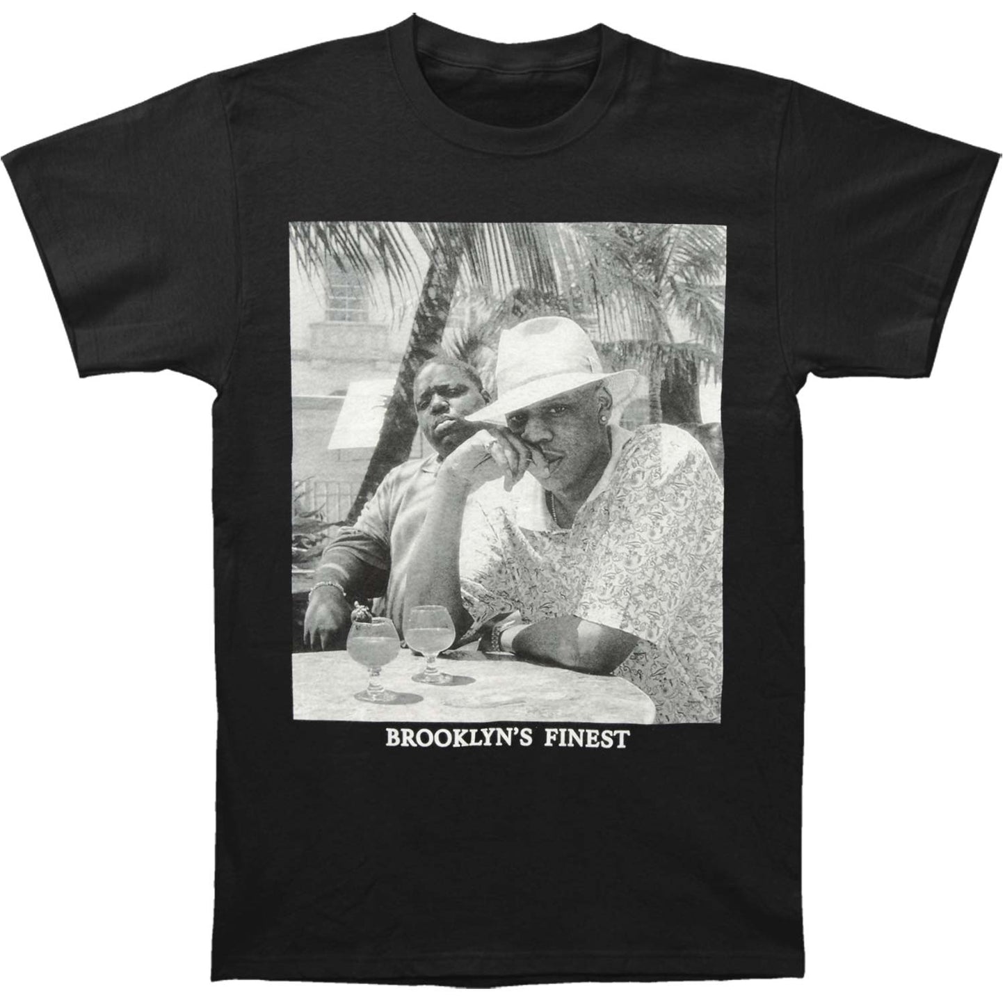 Jay-Z Jay-Z/Biggie Brooklyn's Finest NOT IN SCRIPT Black Tee T-shirt