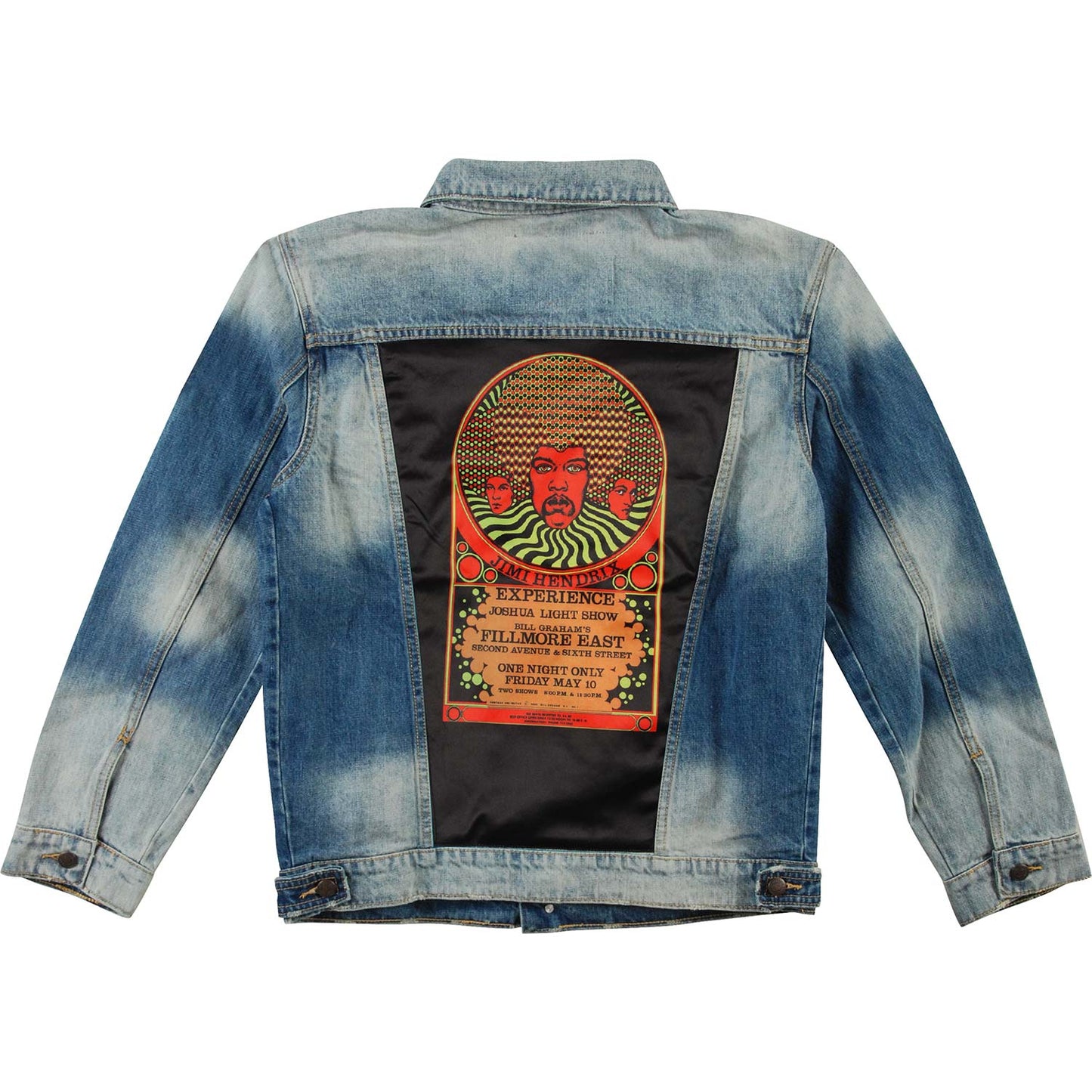 Jimi Hendrix Psychedelic Denim Jacket