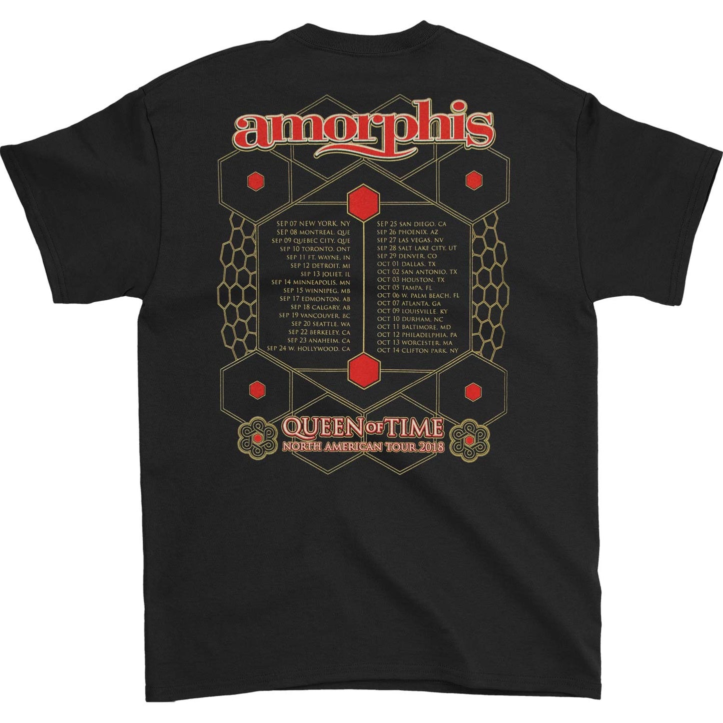 Amorphis Queen Of Time Date Back T-shirt