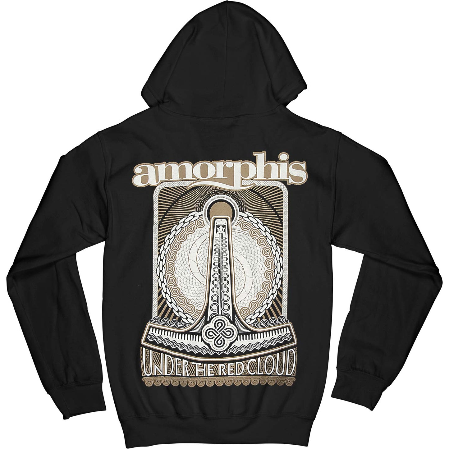 Hammer Logo Zippered Hooded Sweatshirt