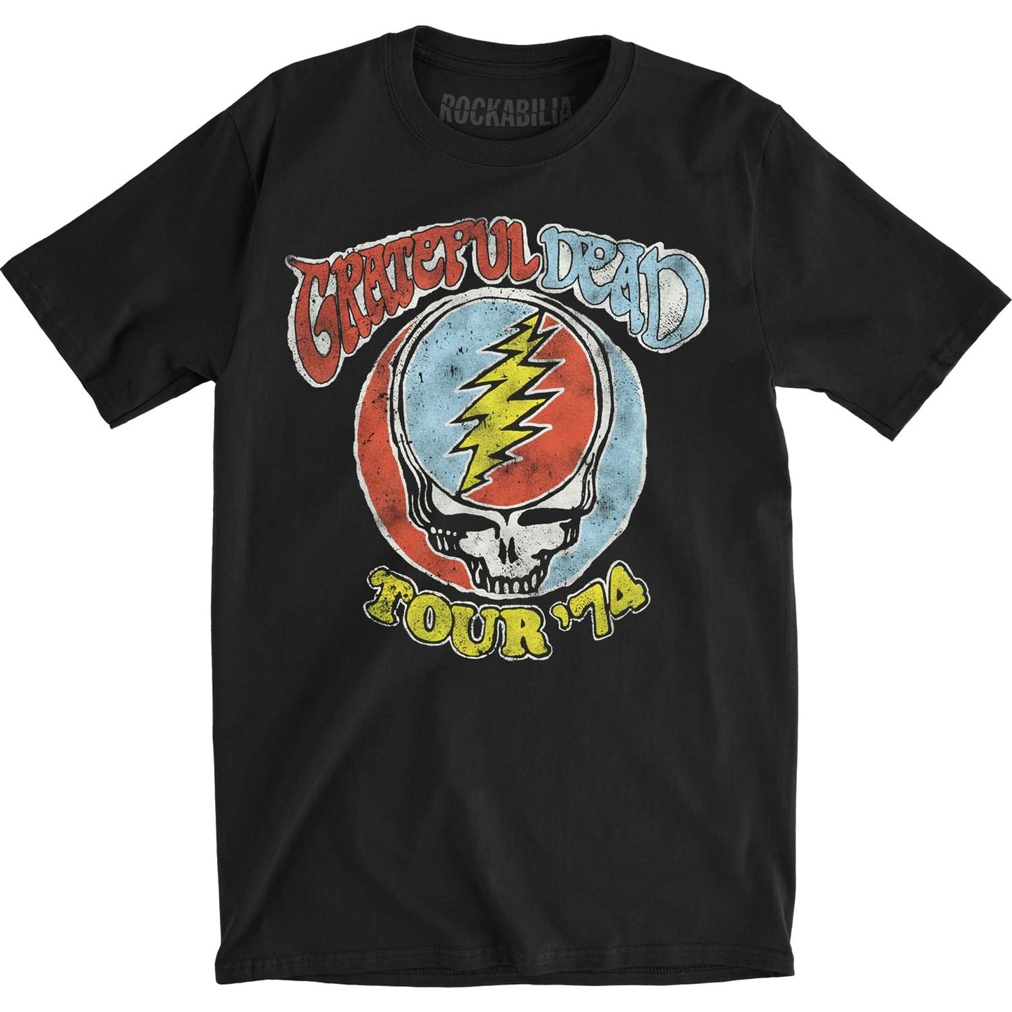 Grateful Dead Tour 74 Vintage Crew Slim Fit T-shirt