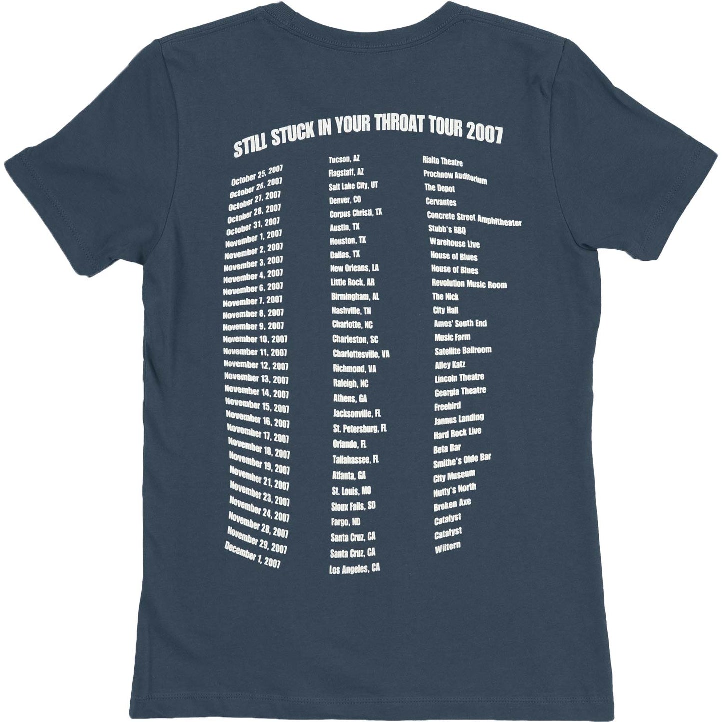 Fishbone Stuck In Throat 2007 Ladies Tee Junior Top