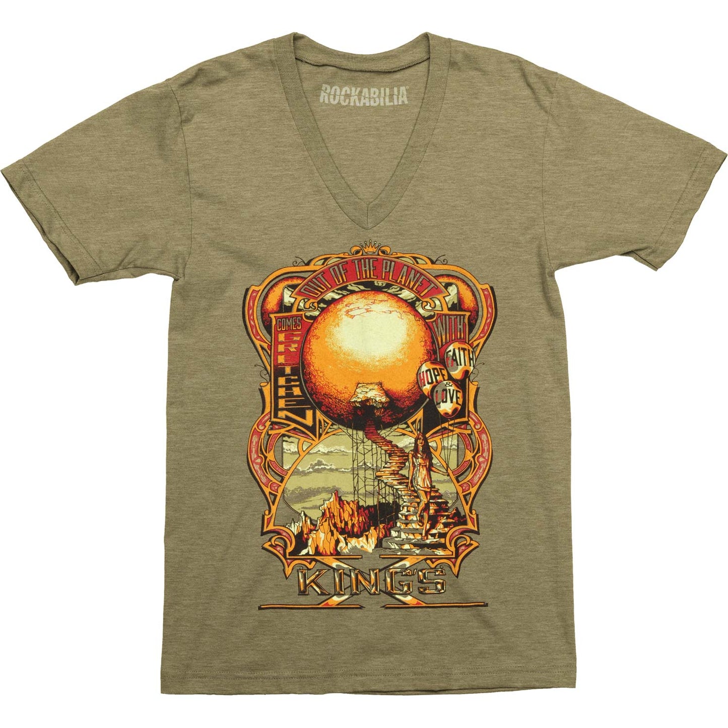 Kings X Out Of The Planet V-Neck T-shirt