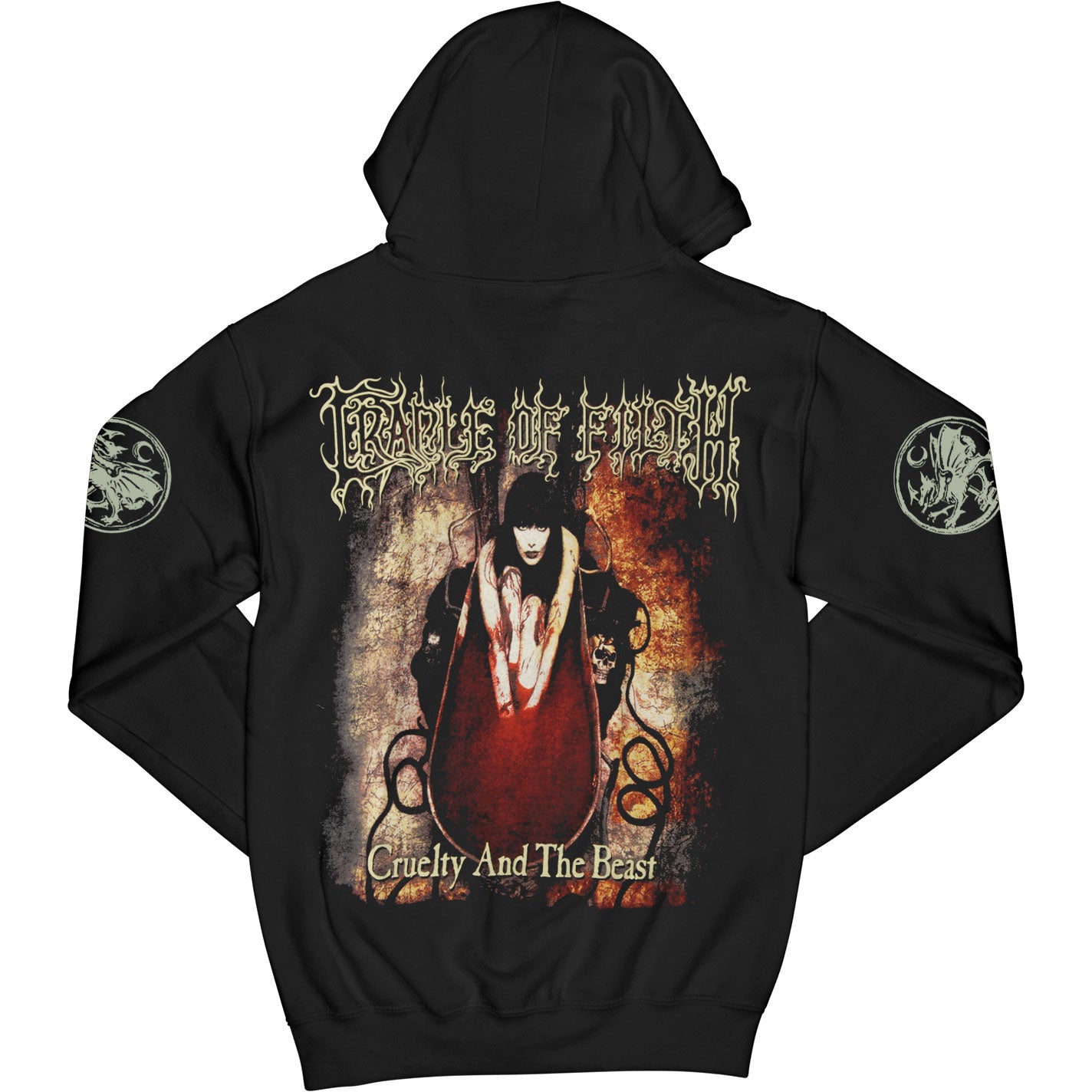 Cradle Of Filth Cruelty And The Beast Zippered Hooded Sweatshirt