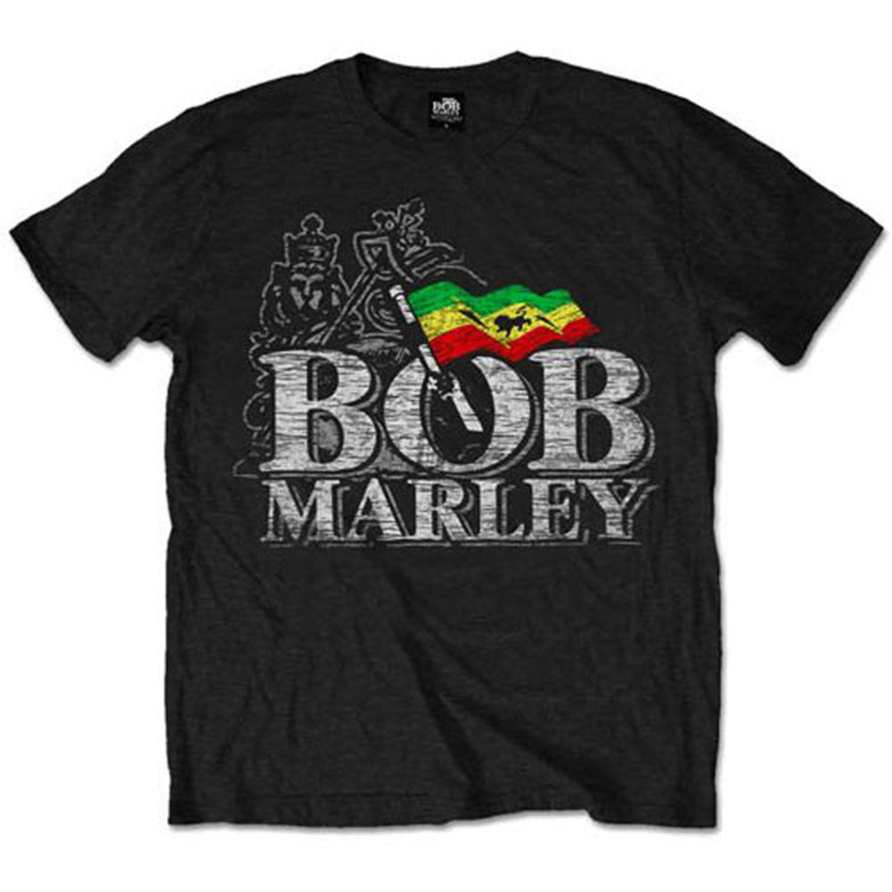 Bob Marley Distressed Logo T-shirt