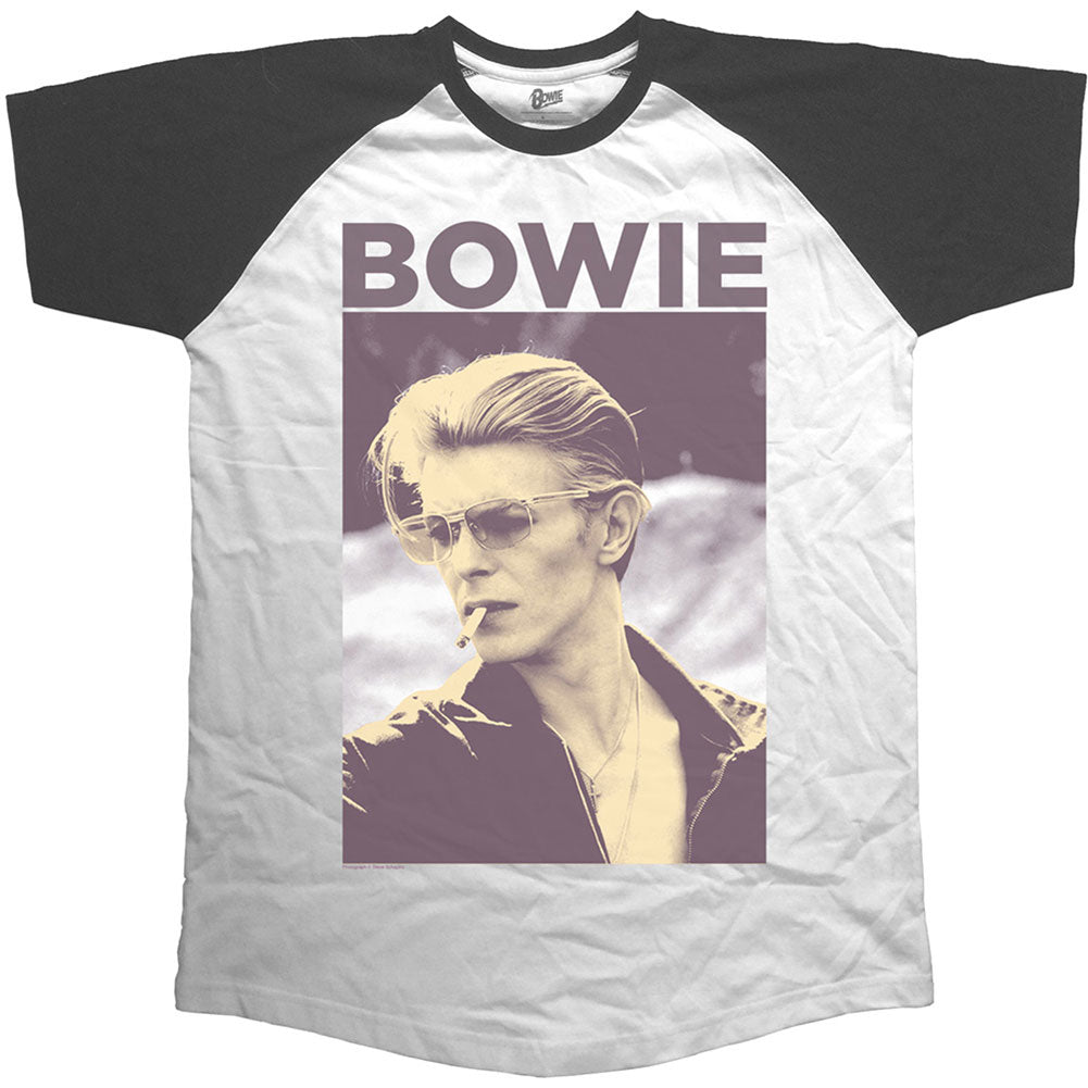 David Bowie Smoking Raglan Short Sleeve