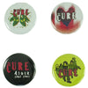 The Cure 4 pc. Button Pack Collector Items