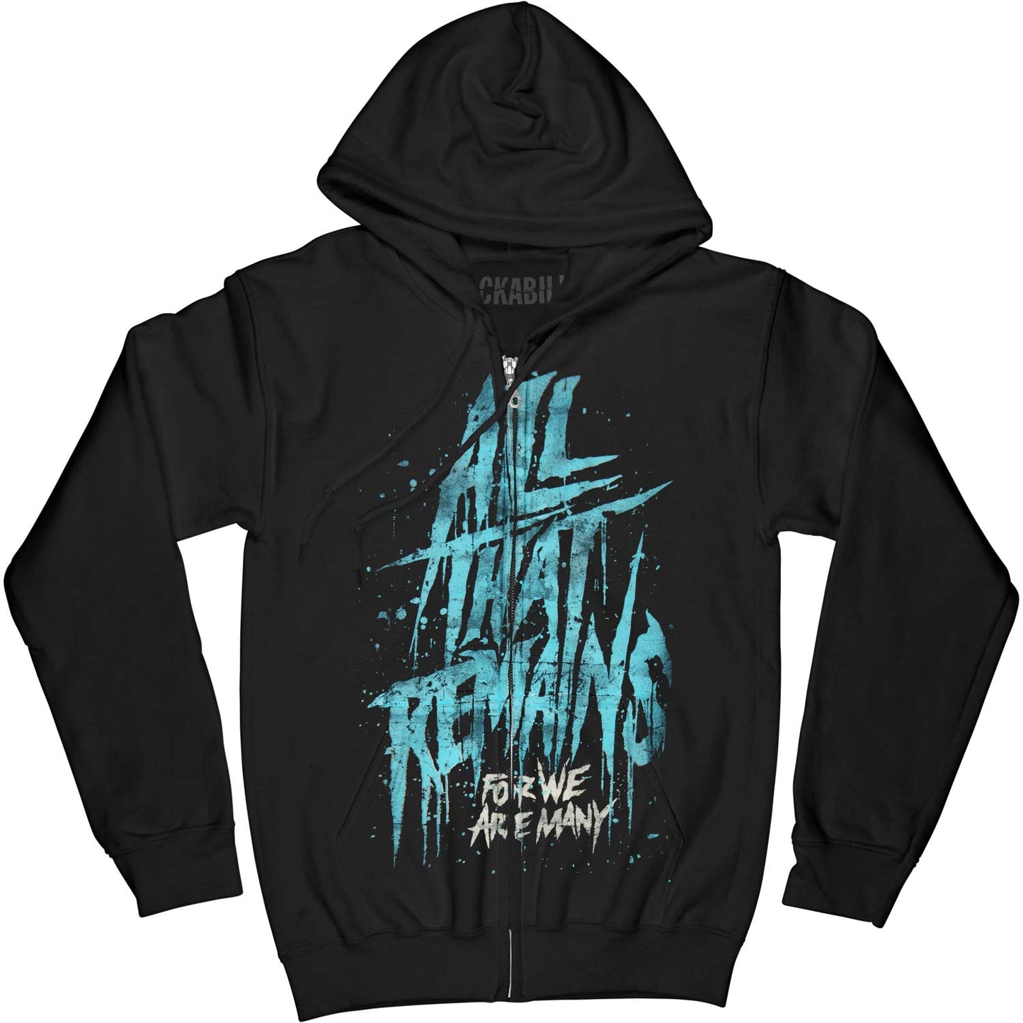 All That Remains Torn Logo Zippered Hooded Sweatshirt