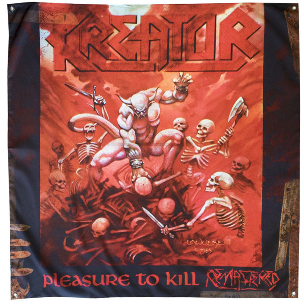 Kreator Pleasure To Kill Flag (48x48) Poster Flag