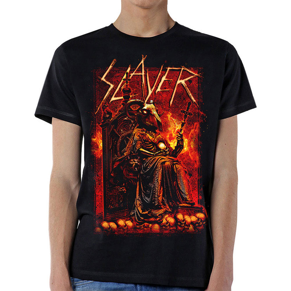 Slayer Goat Skull Slim Fit T-shirt | Rockabilia Merch Store