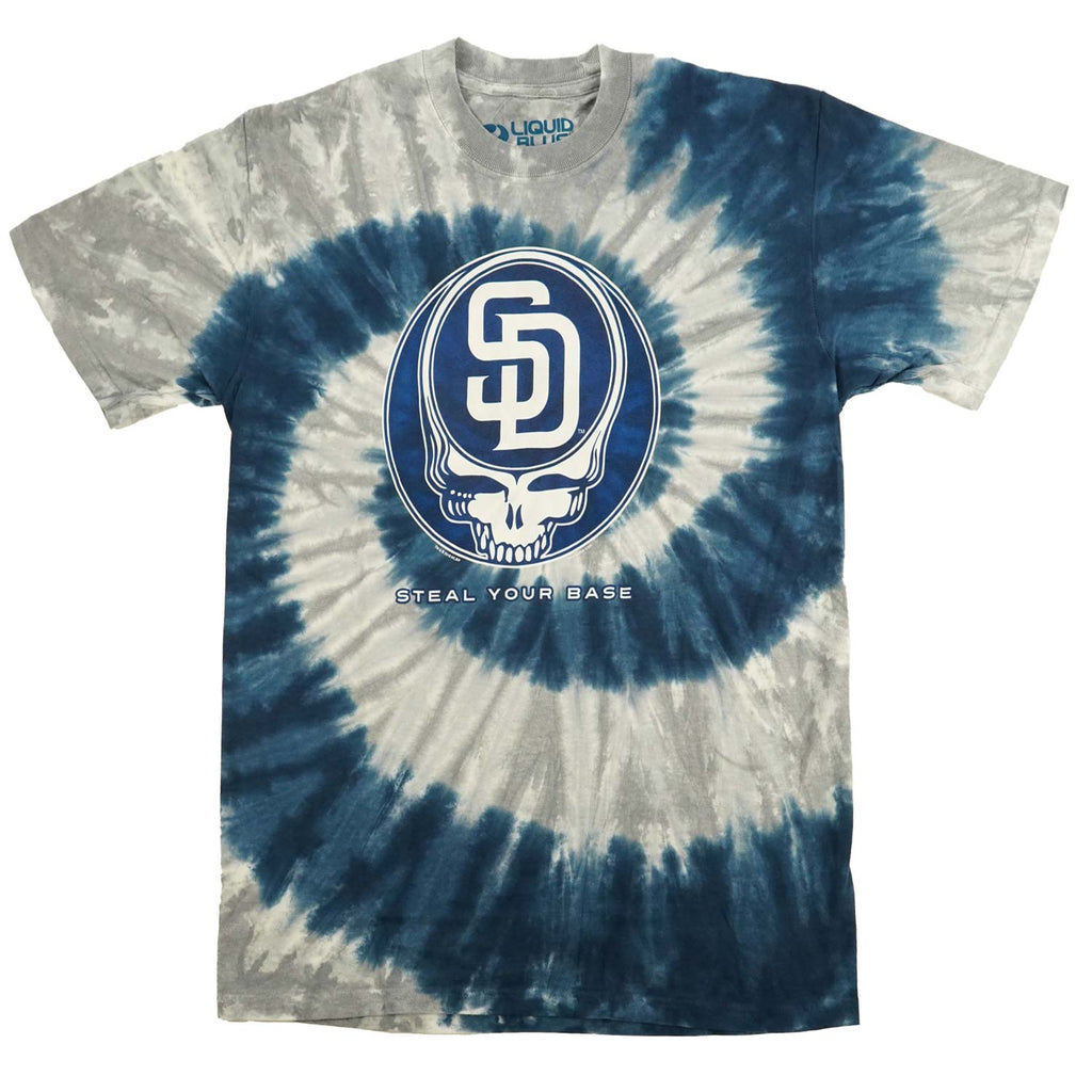 Grateful Dead San Diego Padres Steal Your Base Tie Dye T-shirt