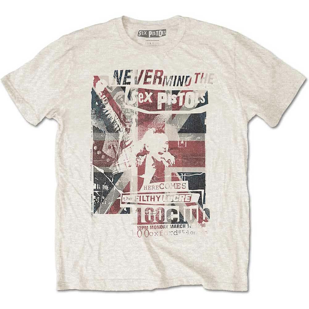 Sex Pistols 100 Club Slim Fit T-shirt 416665 Rockabilia Merch Store pic photo