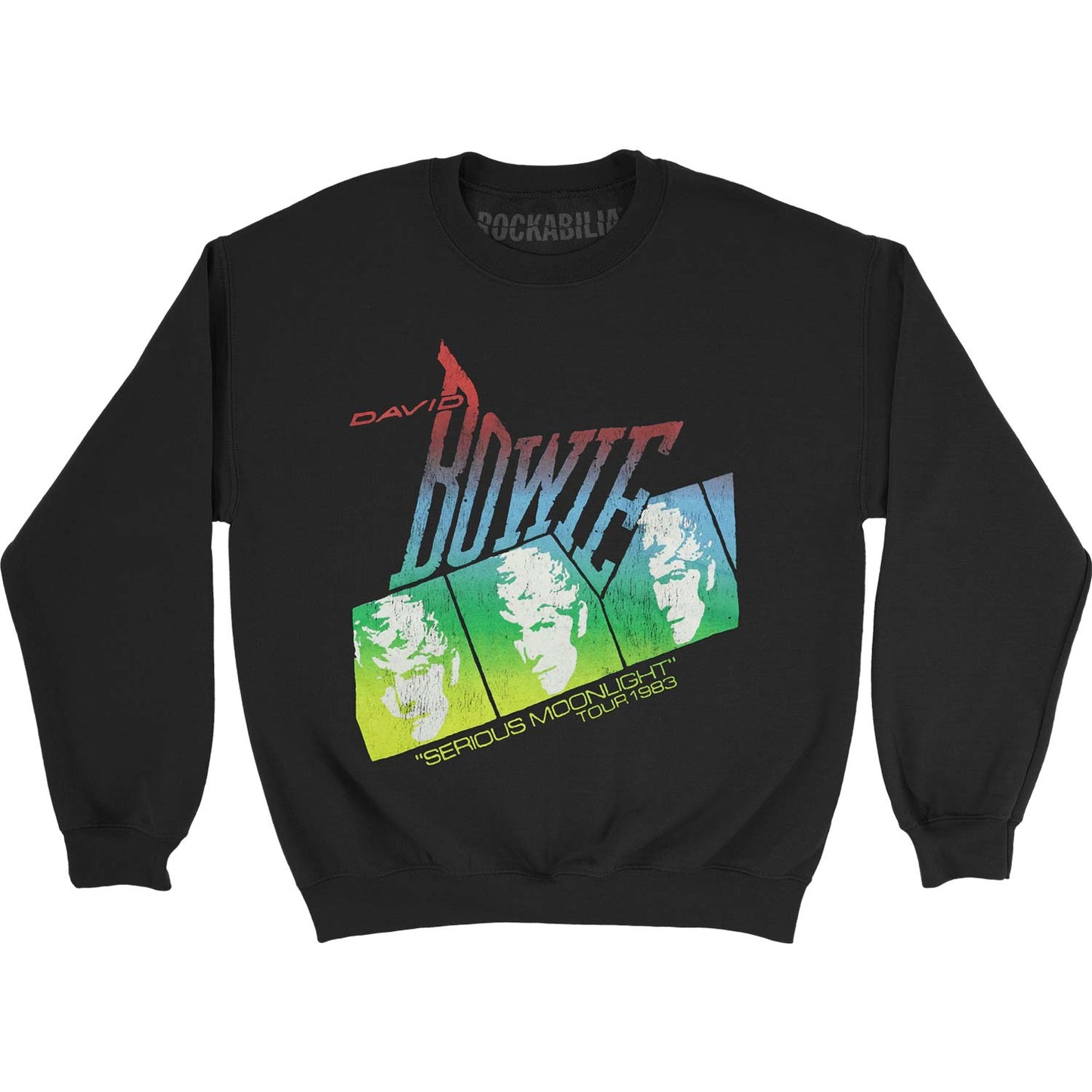 David Bowie Serious Moonlight Col Sweatshirt
