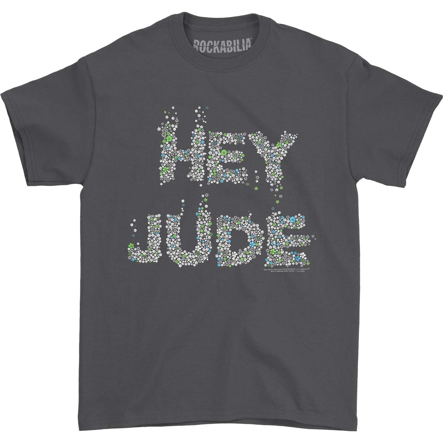 Beatles Lyrics By Lennon & McCartney Hey Jude Flowers T-shirt