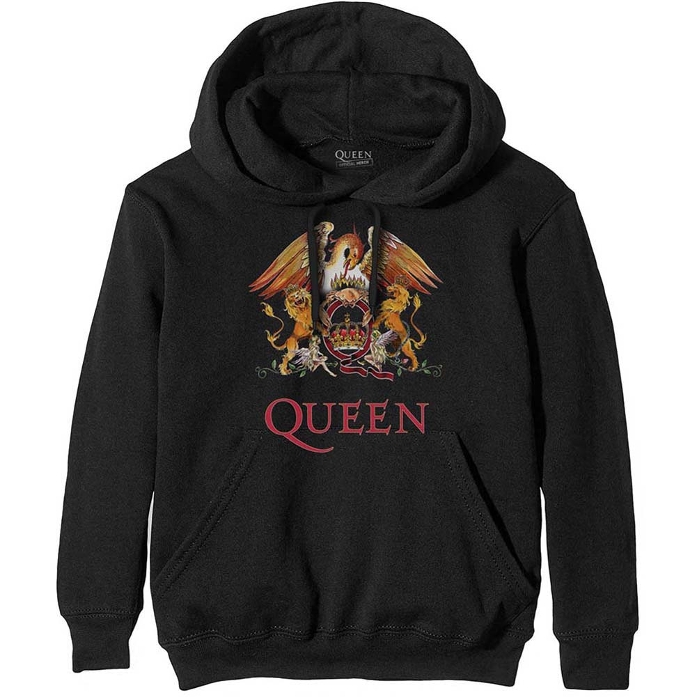 Queen Classic Crest Hooded Sweatshirt 418567 Rockabilia Merch Store