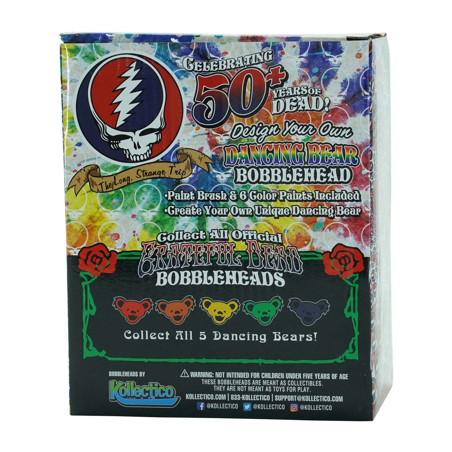 Dancing Bear Bobblehead - Paint Your Own Design Head Knocker