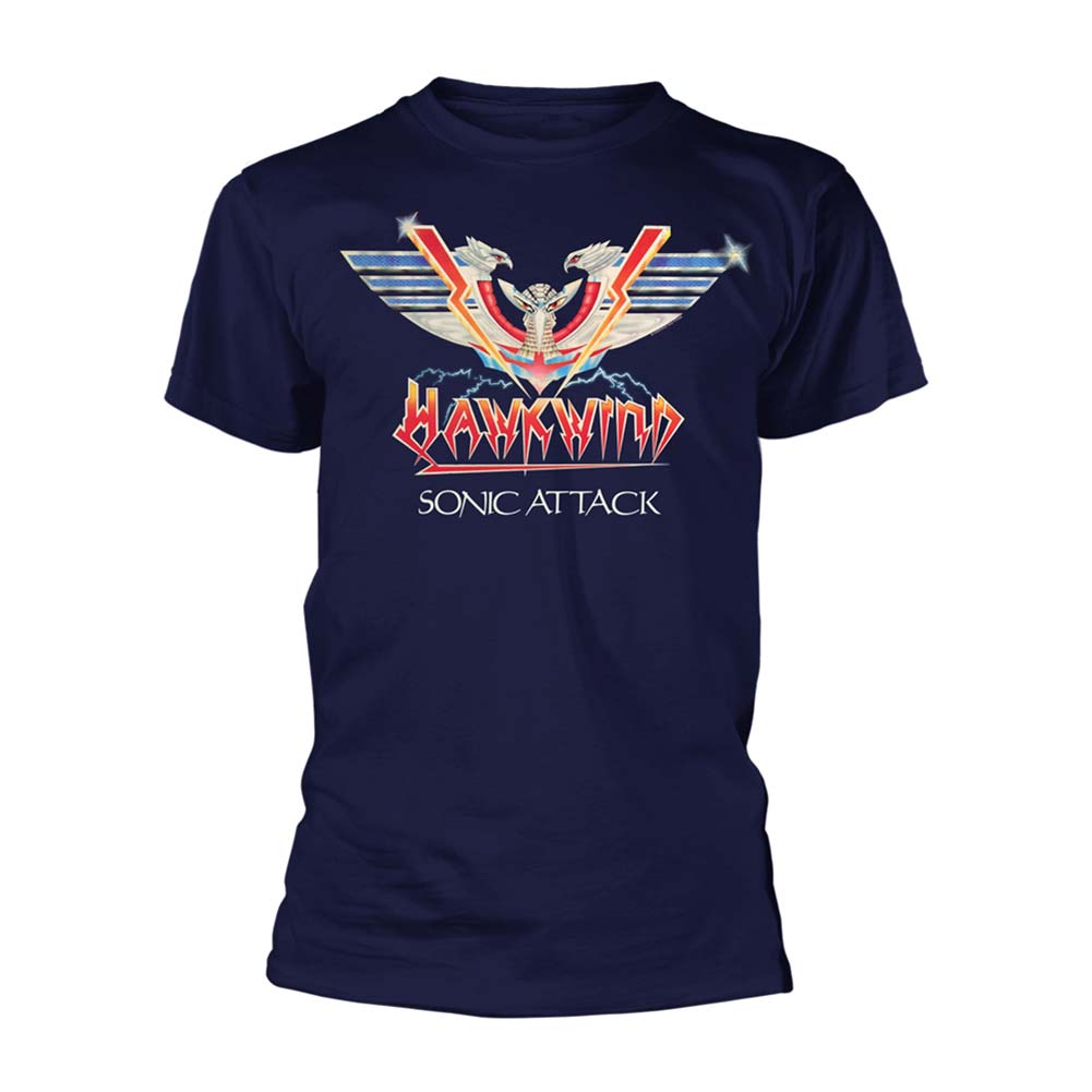 Hawkwind Sonic Attack (navy) T-shirt