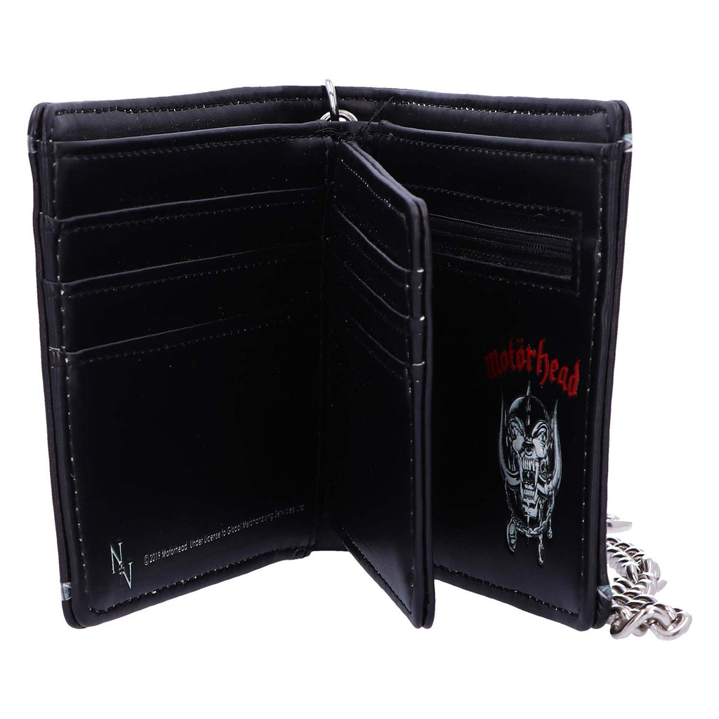 Practical Restrict dark Motorhead Wallet Tri-Fold Wallet 419986 | Rockabilia Merch Store