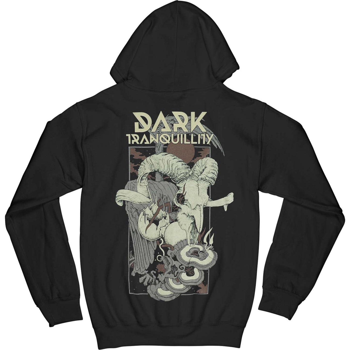 Logo Skull Sleeve Zip Hoodie Zippered Hooded Sweatshirt