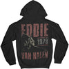 EVH 78 Vintage Wash Black Pullover Hoodie Hooded Sweatshirt