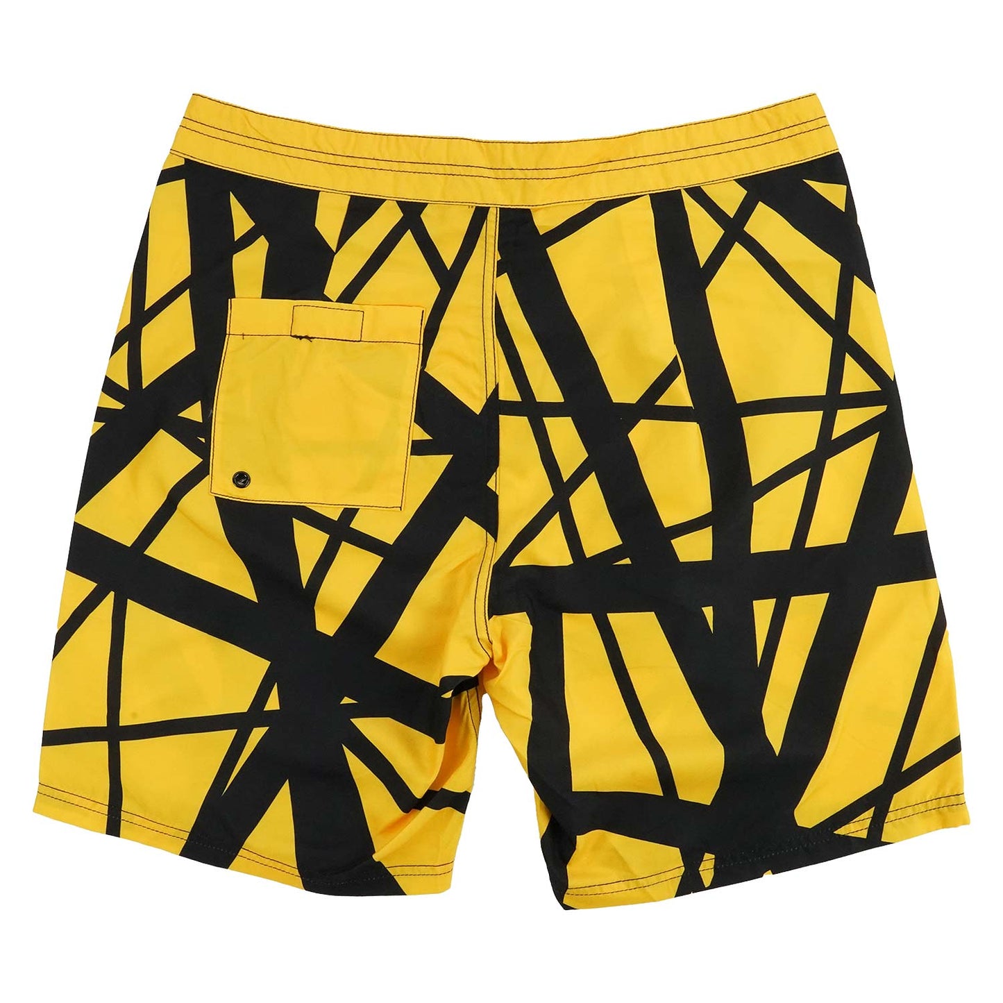 Van Halen EVH 79 Reverse Board Shorts (Yellow Body/Black) Board Shorts