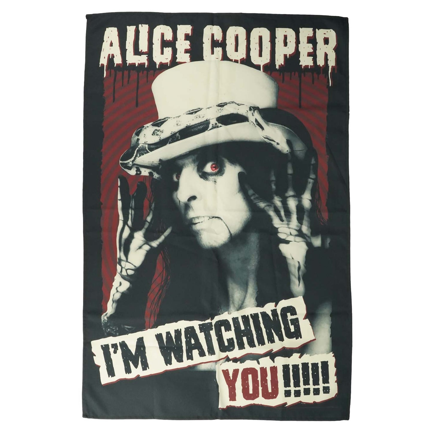 Alice Cooper I'm Watching You Poster Flag