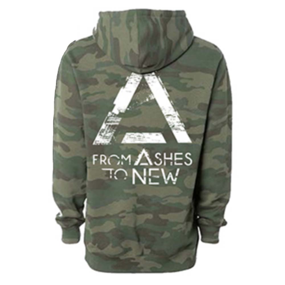 Grunge Logo Pullover Hood (Camo) Hooded Sweatshirt