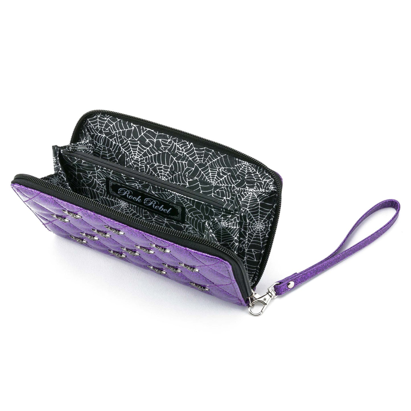 Studded Bats Zip Around Wallet (Bats Stud) Girls Wallet