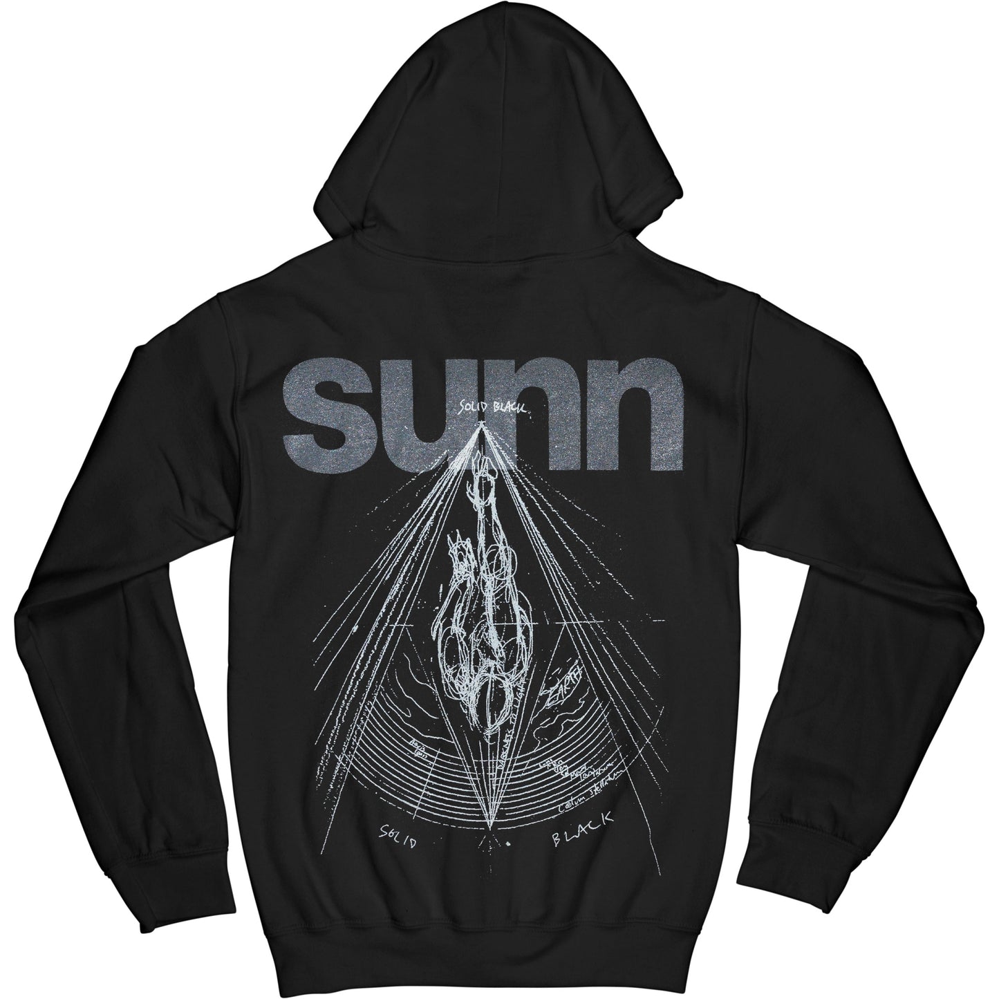 Sunn O))) Monoliths & Dimensions ZIP UP HOODIE Zippered Hooded Sweatshirt